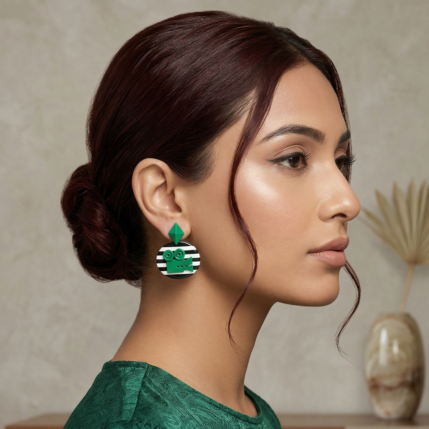 Retro Reel Statement Earrings