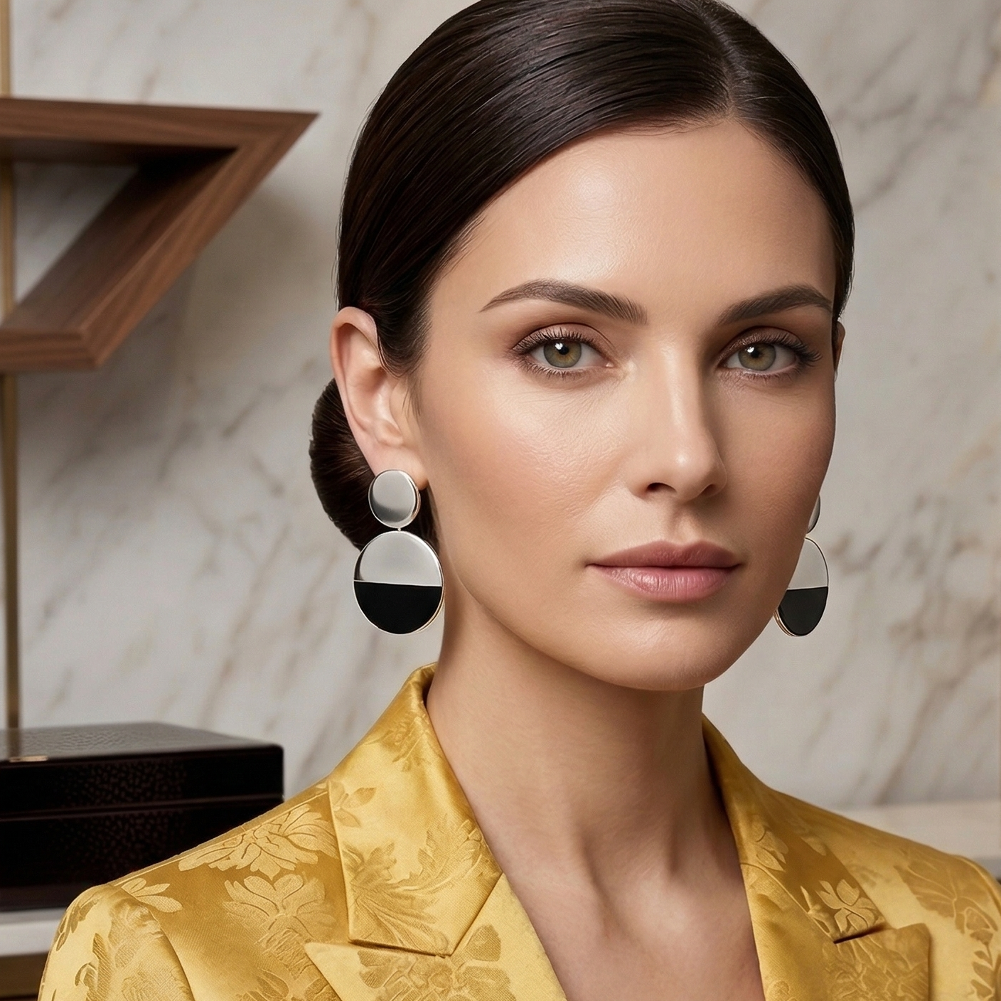 Mono Eclipse Statement Earrings