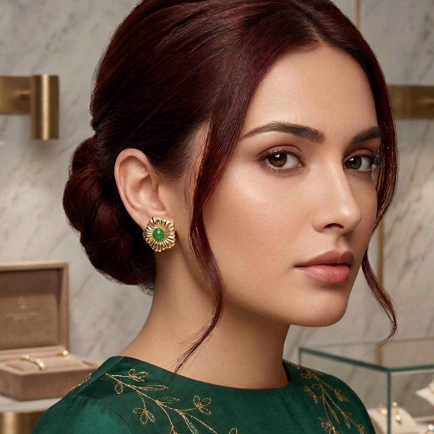 Verdant Bloom Studs