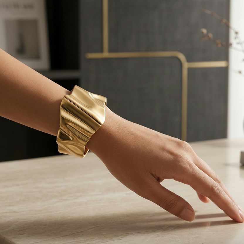 Molten Gold Hand Cuff