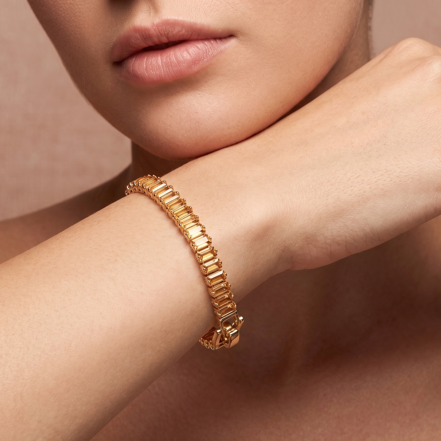 Champagne Tennis Bracelet
