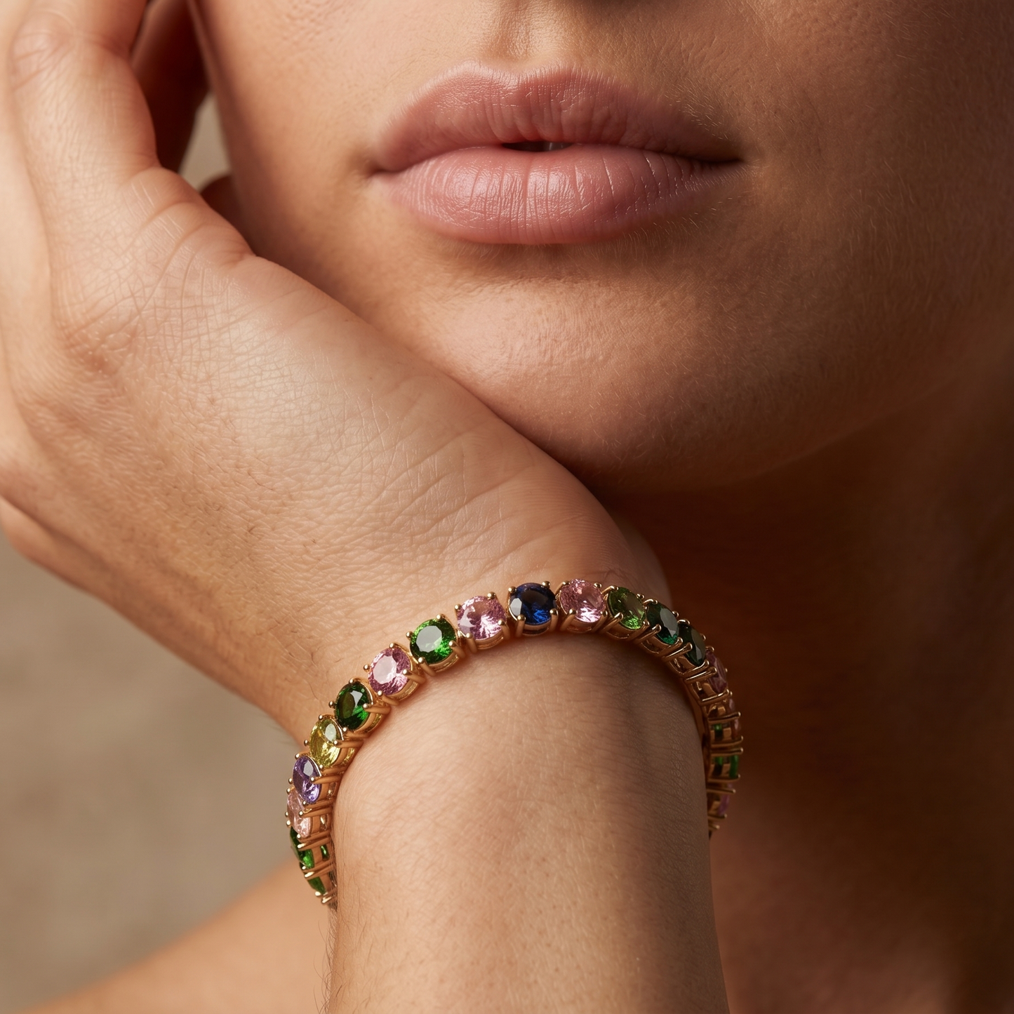 Rainbow Crystal Bracelet