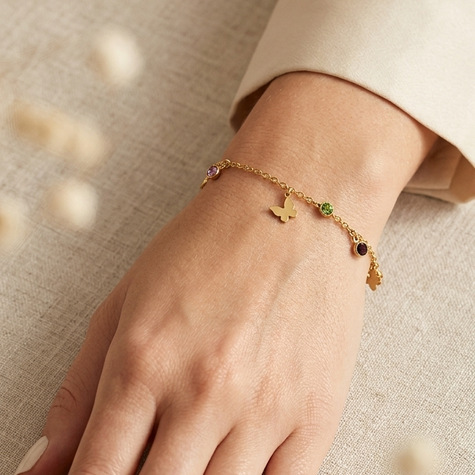 Flutter Charm Colourburst Bracelet