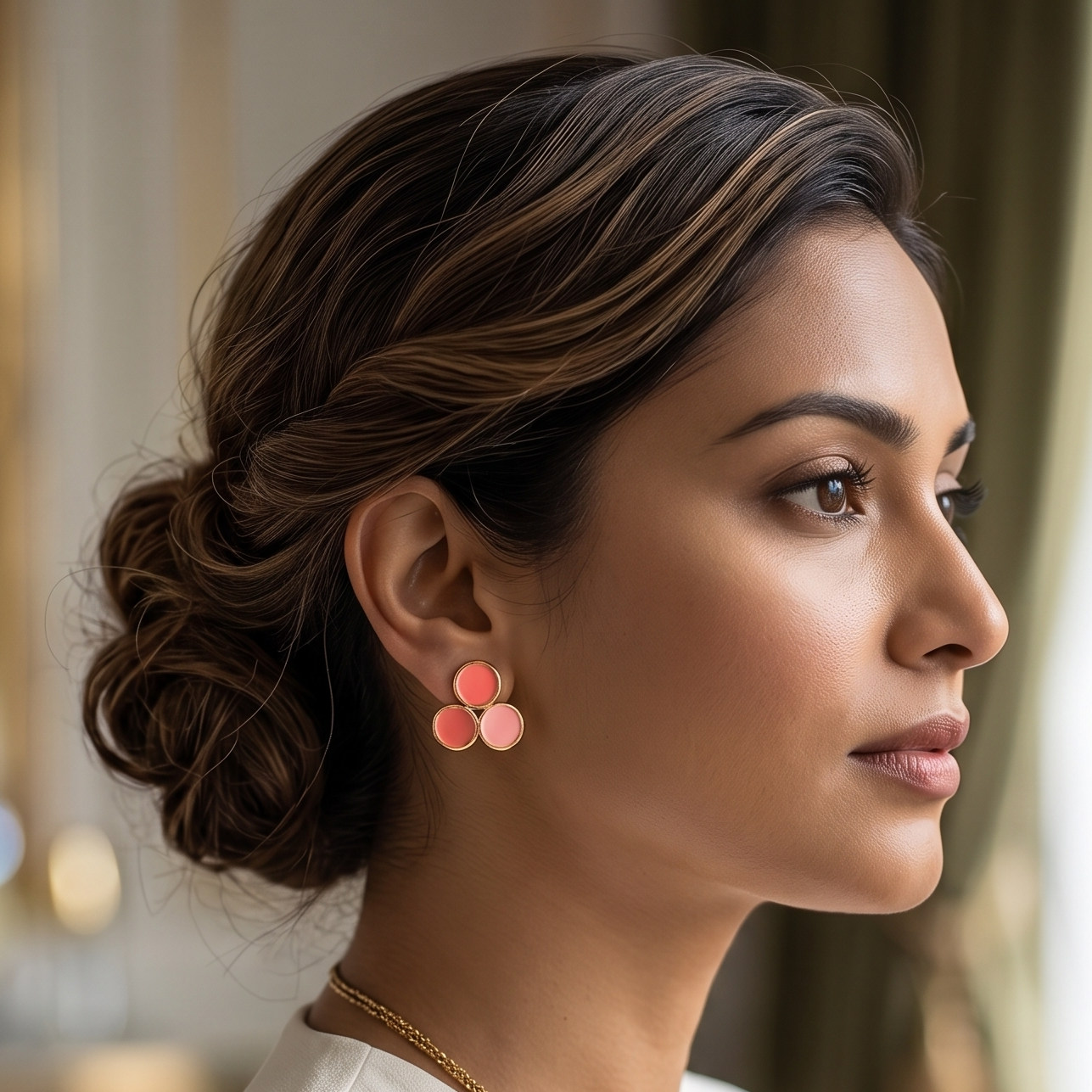 Blush Petal Studs