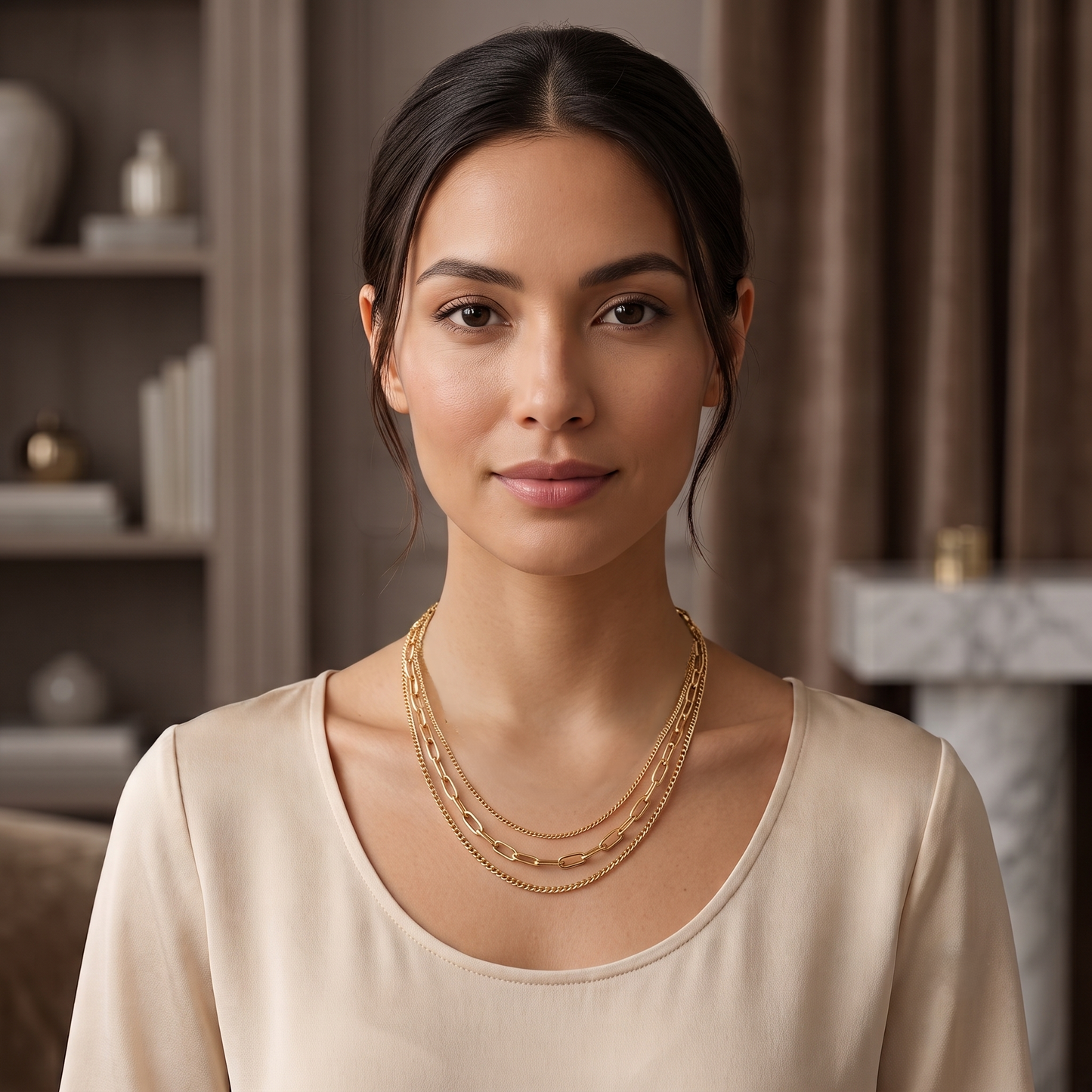 Triple Layer Statement Neckchain