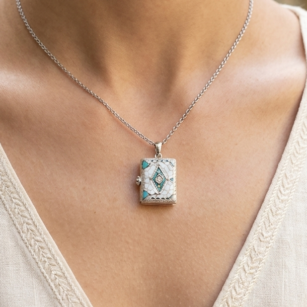 Silver Secret Keeper Locket Necklace