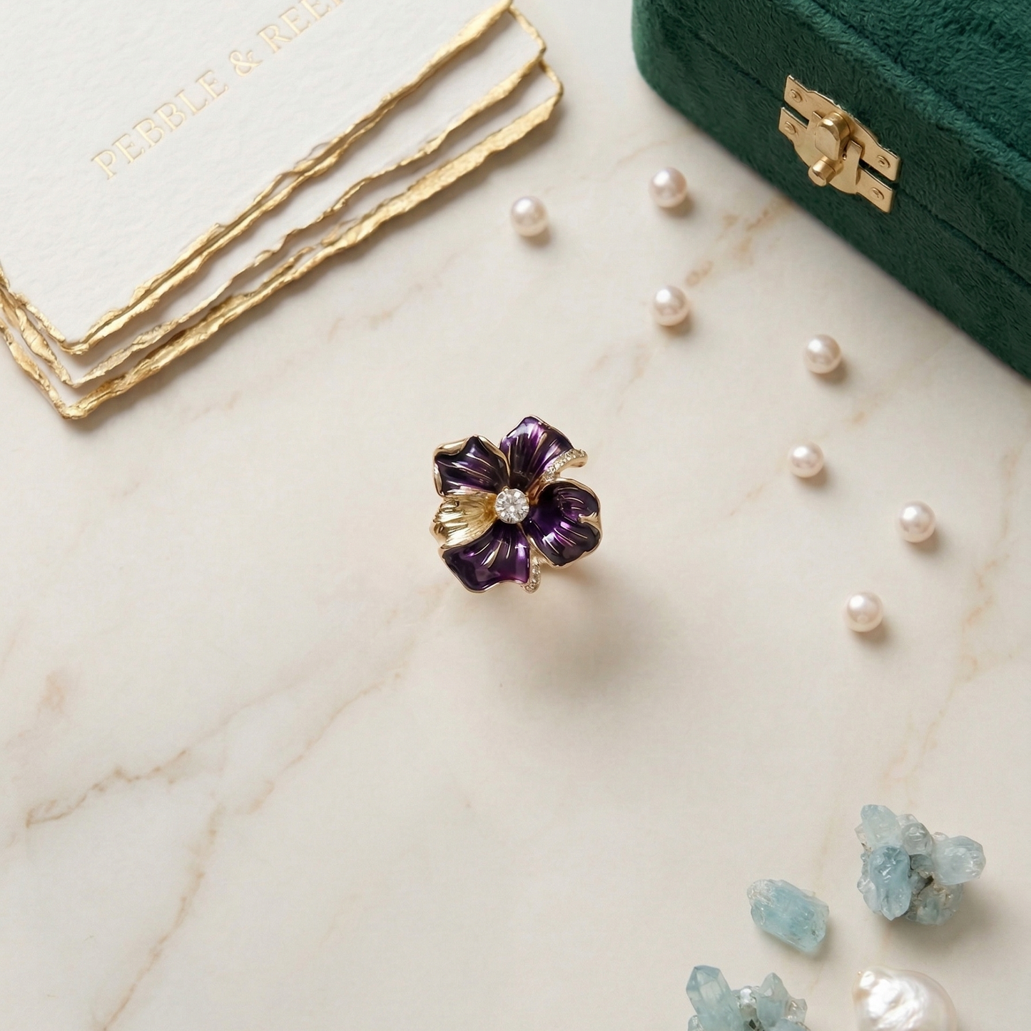 Royal Pansy Ring