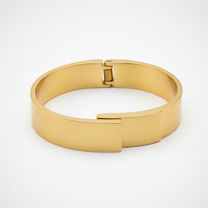 Classic Gold Sleek Cuff Bracelet
