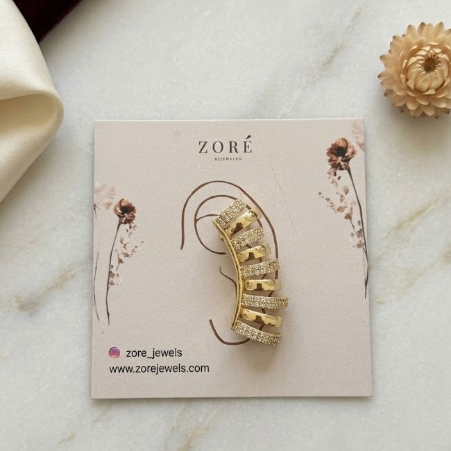 Radiant Gold Statement Ear Cuff