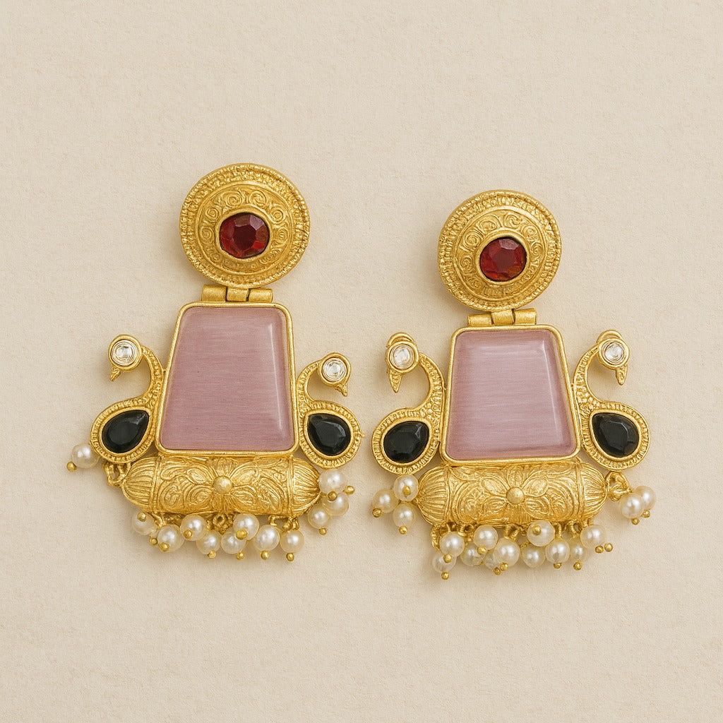 Blush Heritage Pearl Earrings