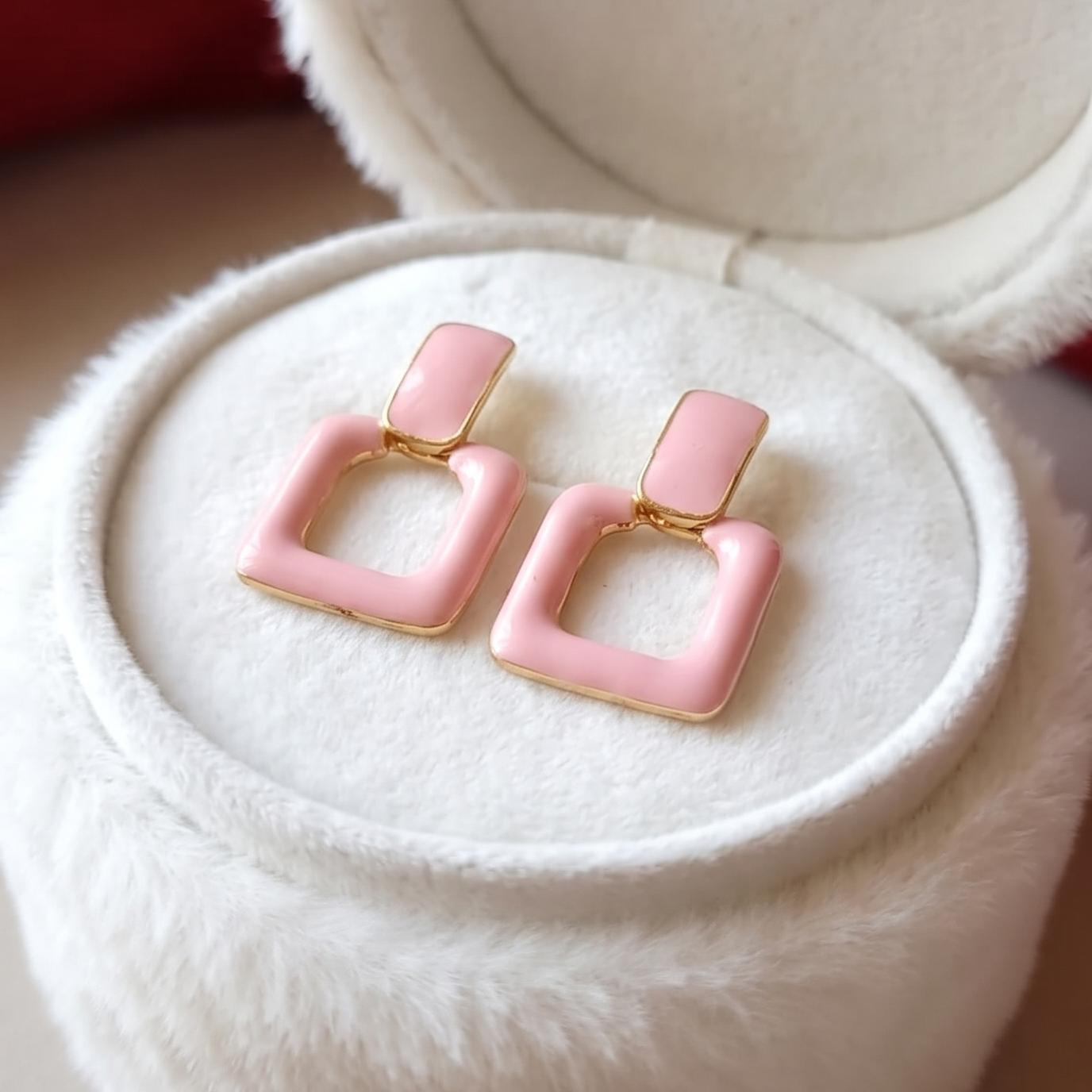 Blush Frame Earrings