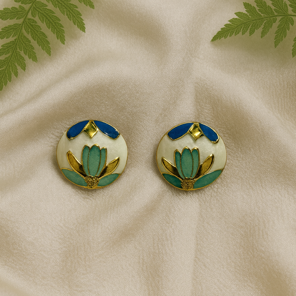 Celeste Bloom Enamel Studs