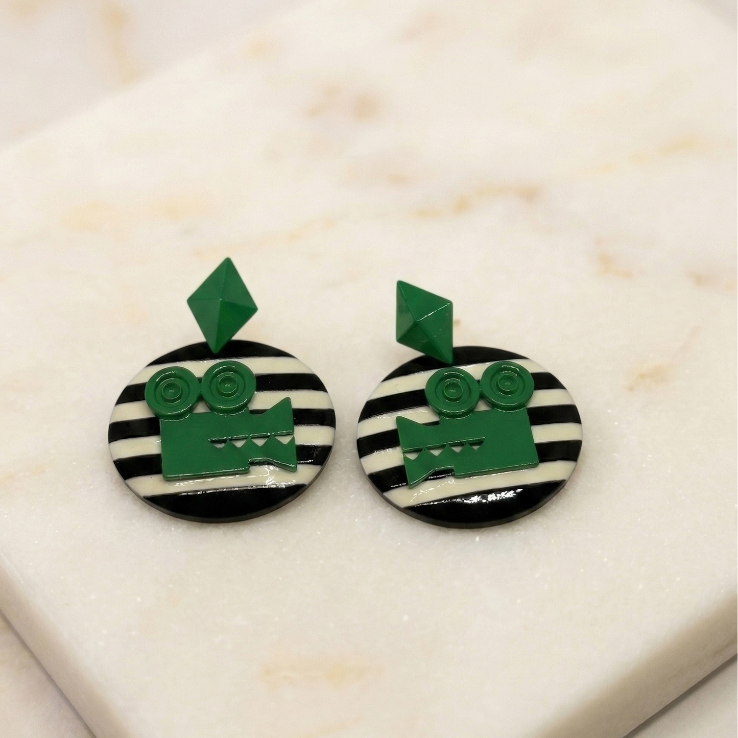 Retro Reel Statement Earrings