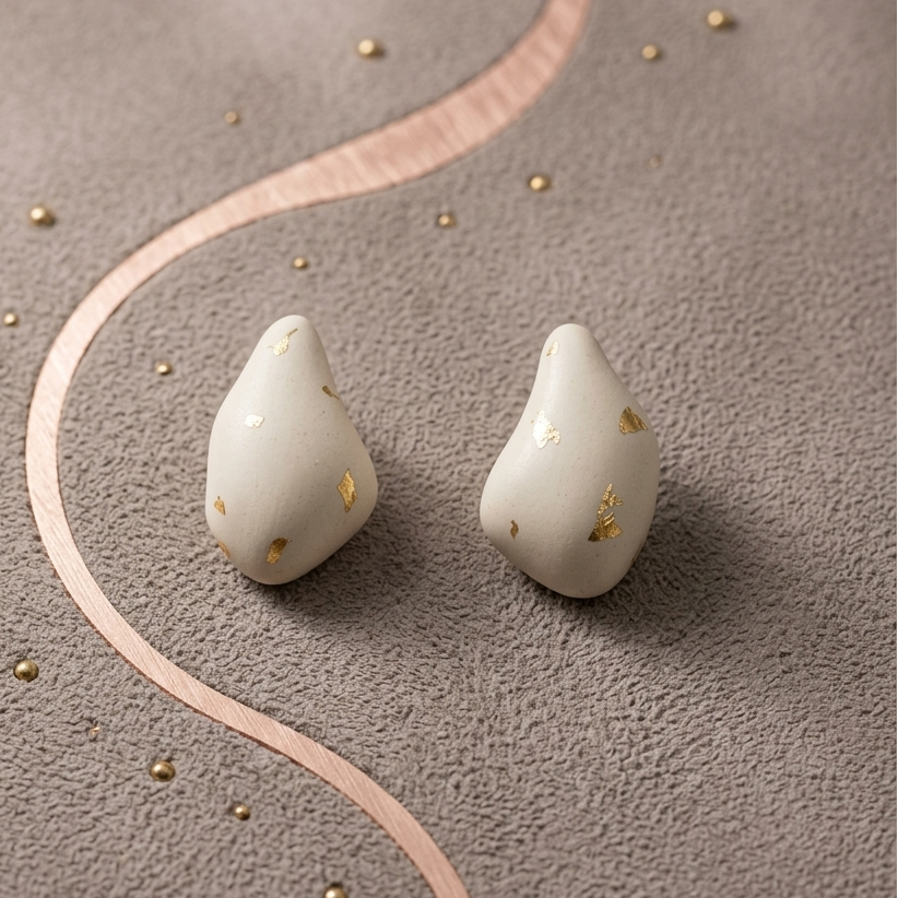 Ivory Whisper Studs