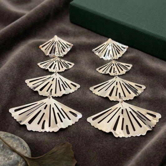 Cascade Fan Statement Earrings