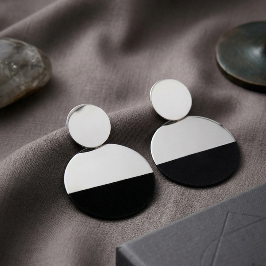 Mono Eclipse Statement Earrings