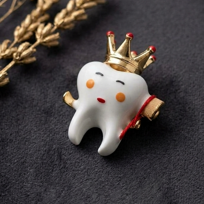 Little Crown Tooth Brooch