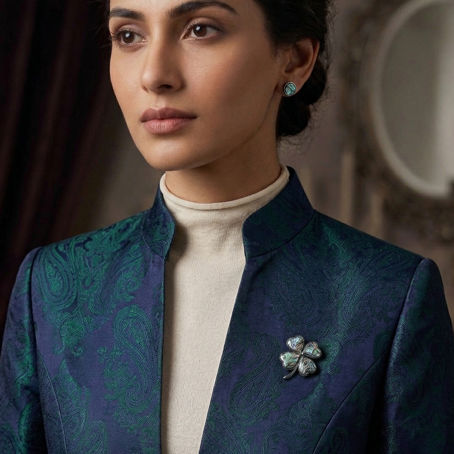Clover Brooch