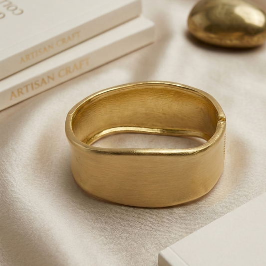 Golden Minimal Hand Cuff