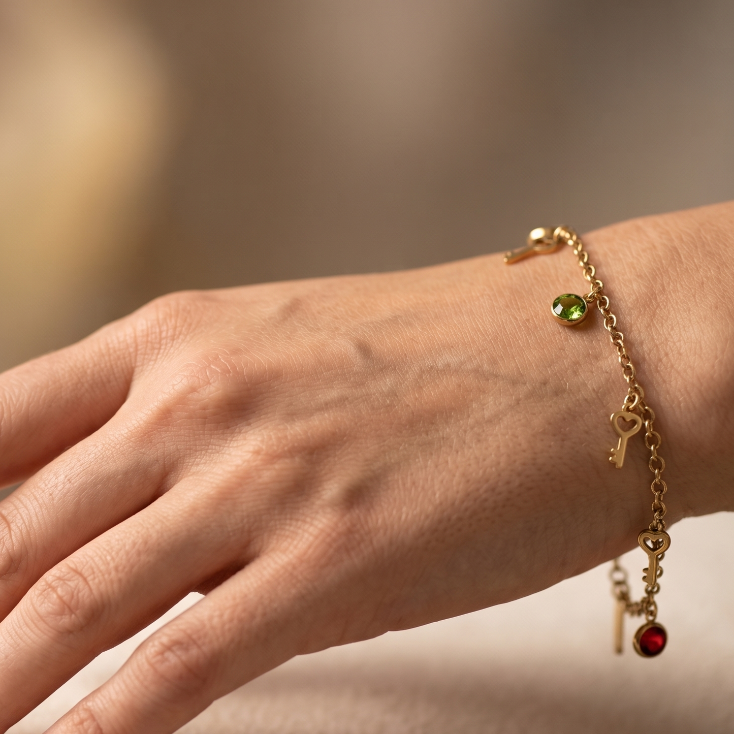 Key Charm Bracelet
