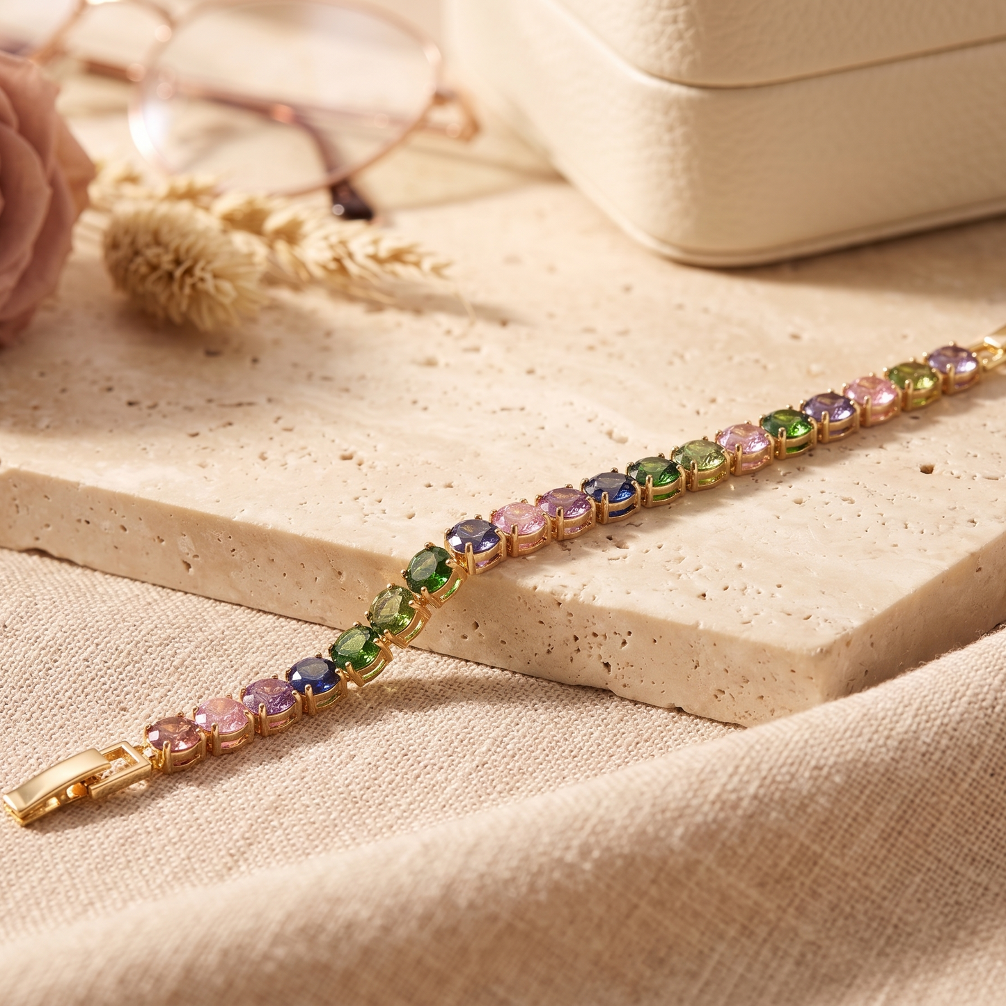 Rainbow Crystal Bracelet