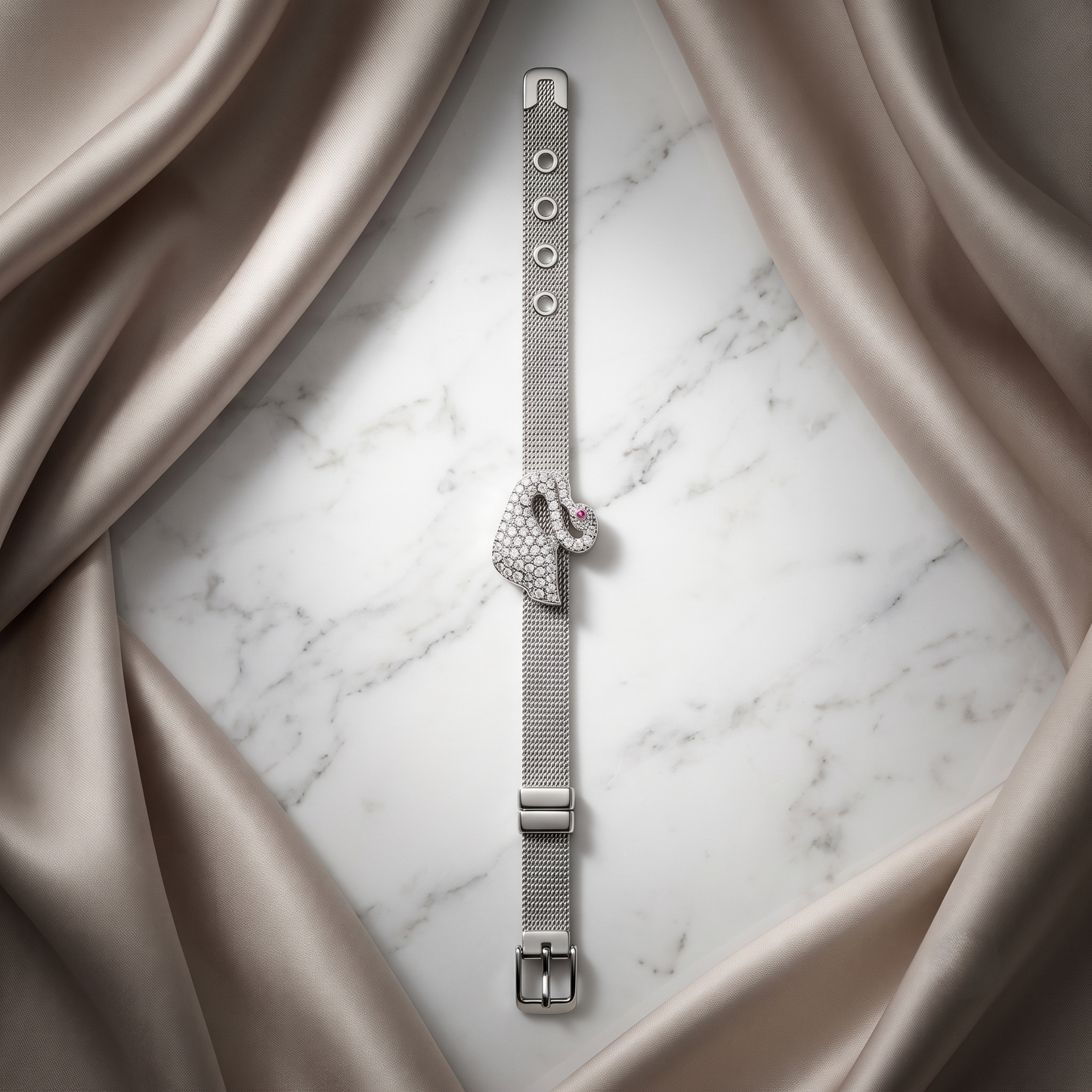 Swan Grace Mesh Bracelet