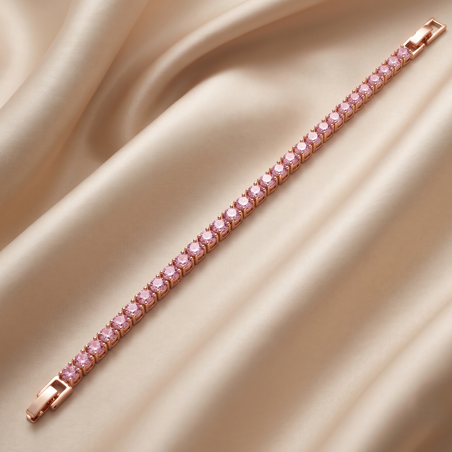 Blush Radiance Tennis Bracelet