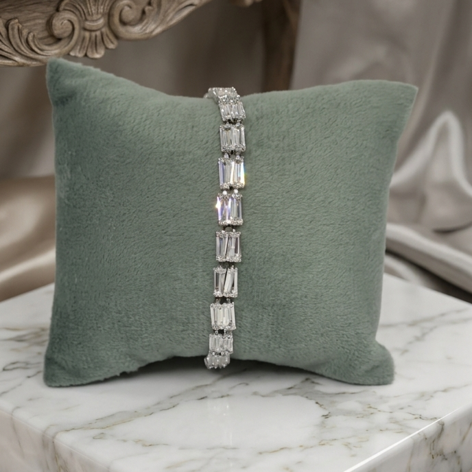 Celeste Baguette Crystal Bracelet