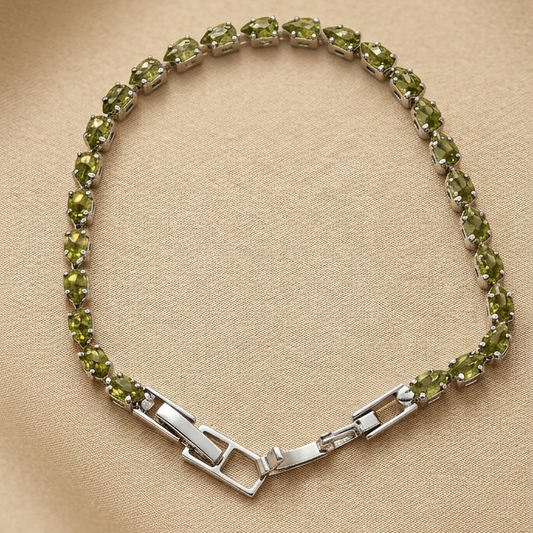 Olive Luxe Crystal Bracelet