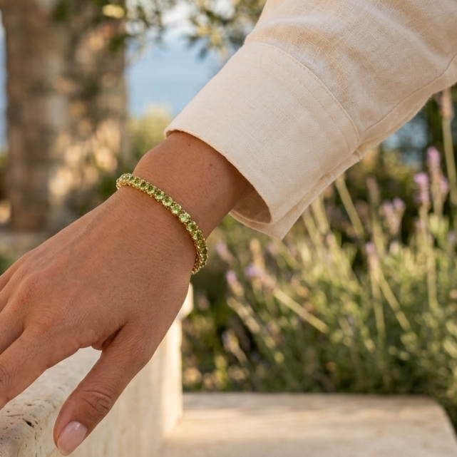 Lime Luxe Tennis Bracelet