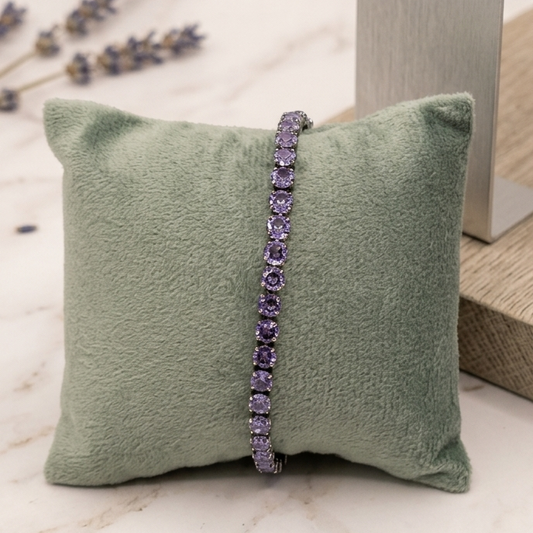 Lavender Dreams Amethyst Tennis Bracelet