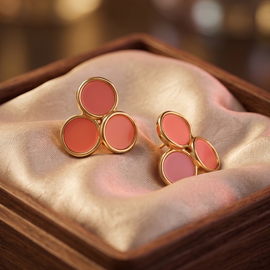 Blush Petal Studs