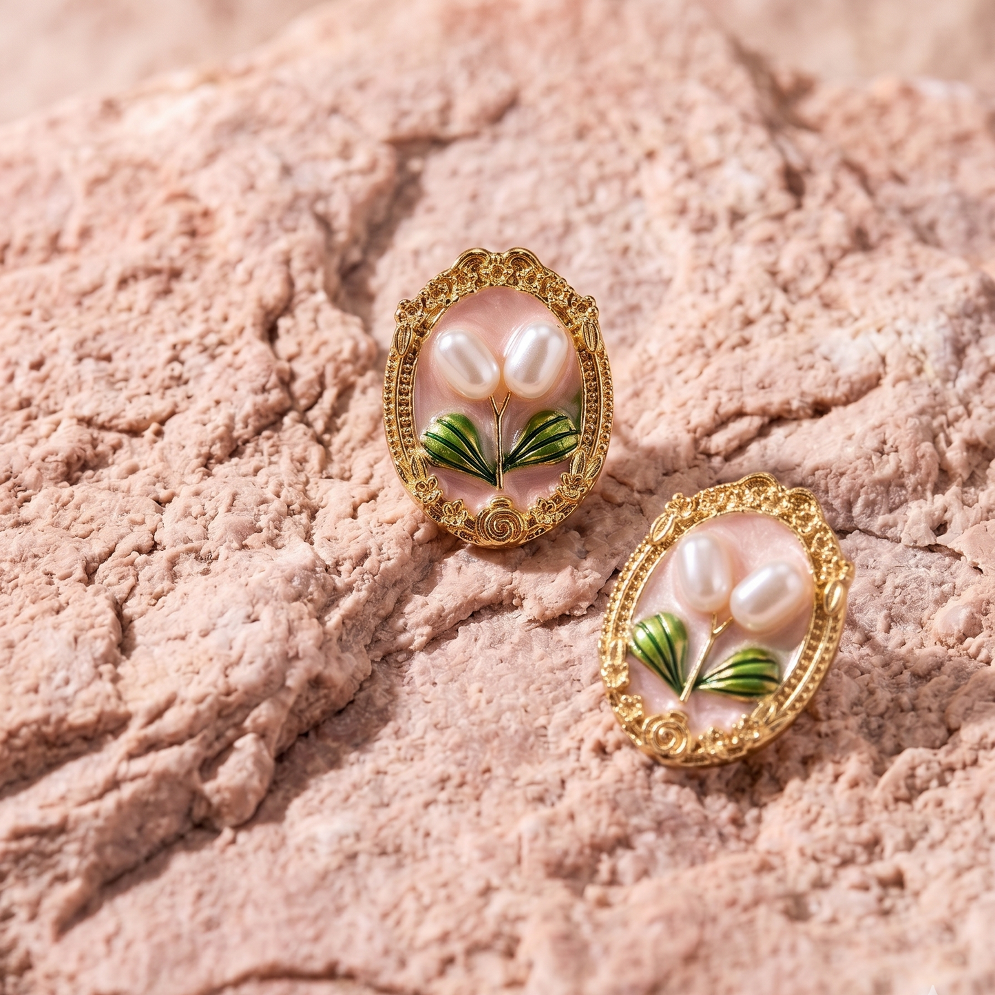 Pink Blossom Studs