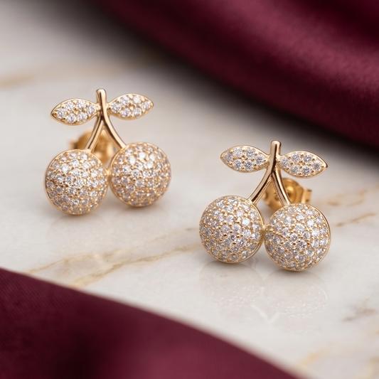 Cherry Bliss Stud Earrings