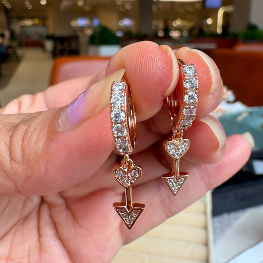 Cupid’s Arrow Hoop Earrings