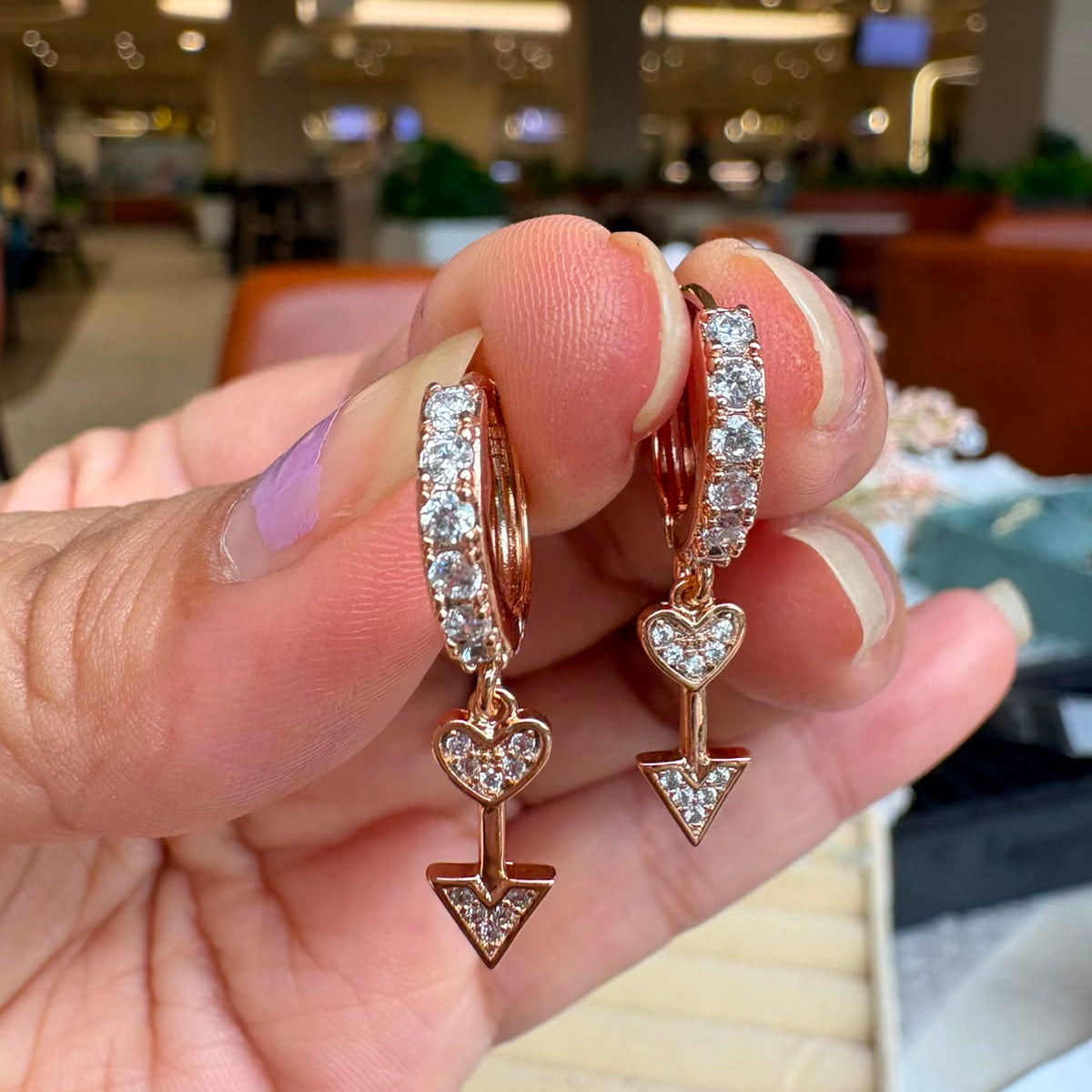 Cupid’s Arrow Hoop Earrings
