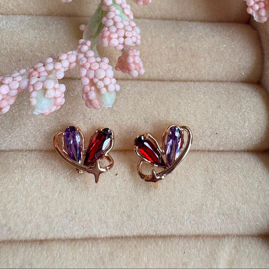 Butterfly Heart Earrings