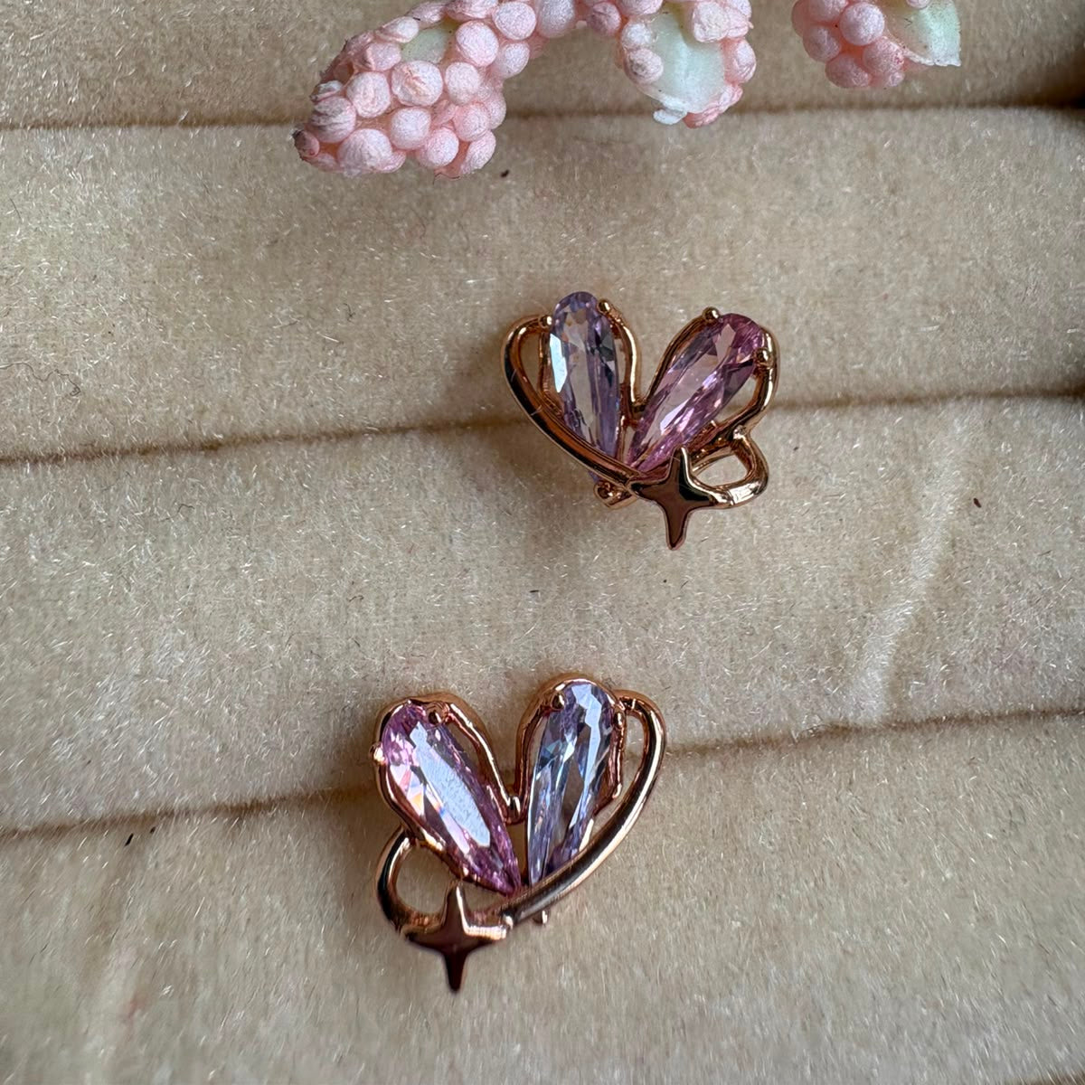 Amethyst Flutter Earrings