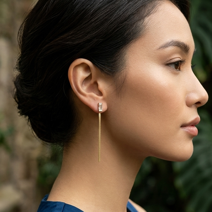 Élan Two-Way Chain Earrings