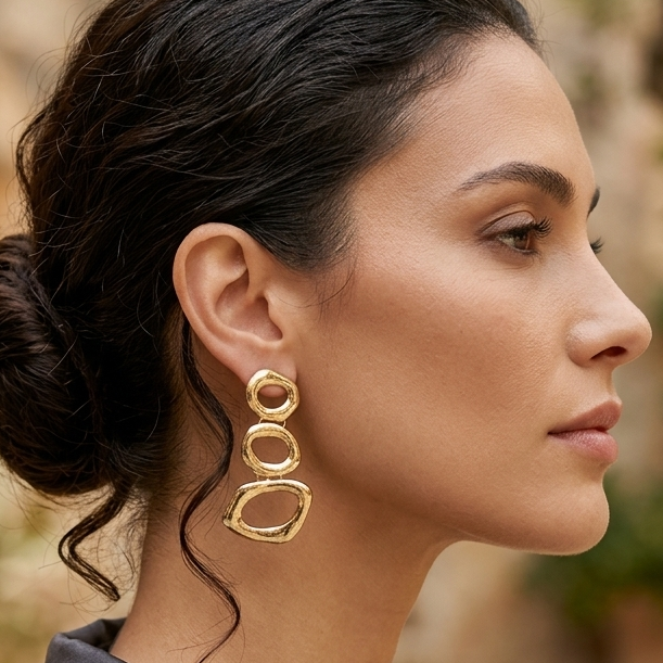 Arden Sculpted Drop Earrings