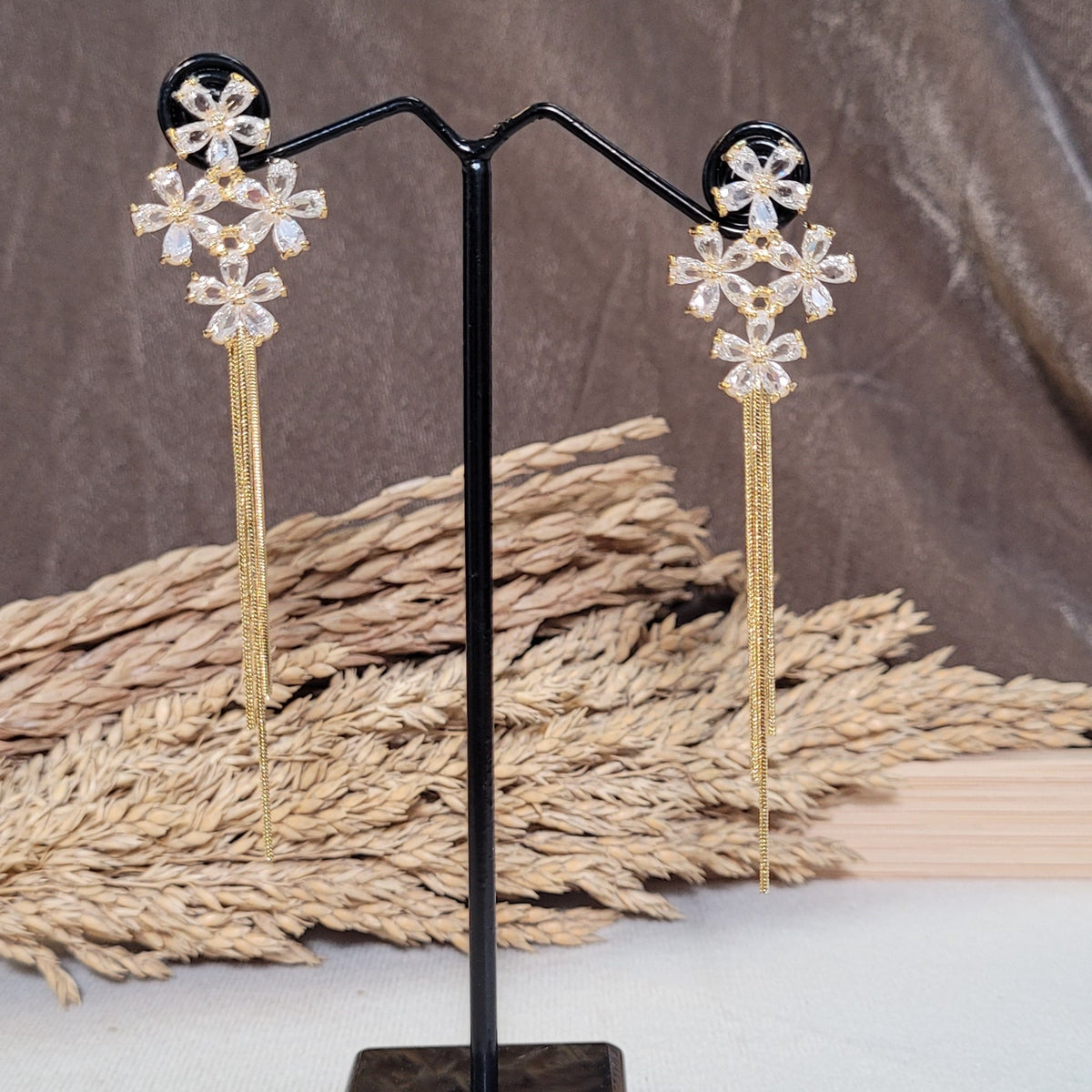 Fleuré Cascade Floral Earrings