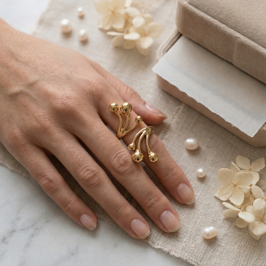 Golden Current Ring