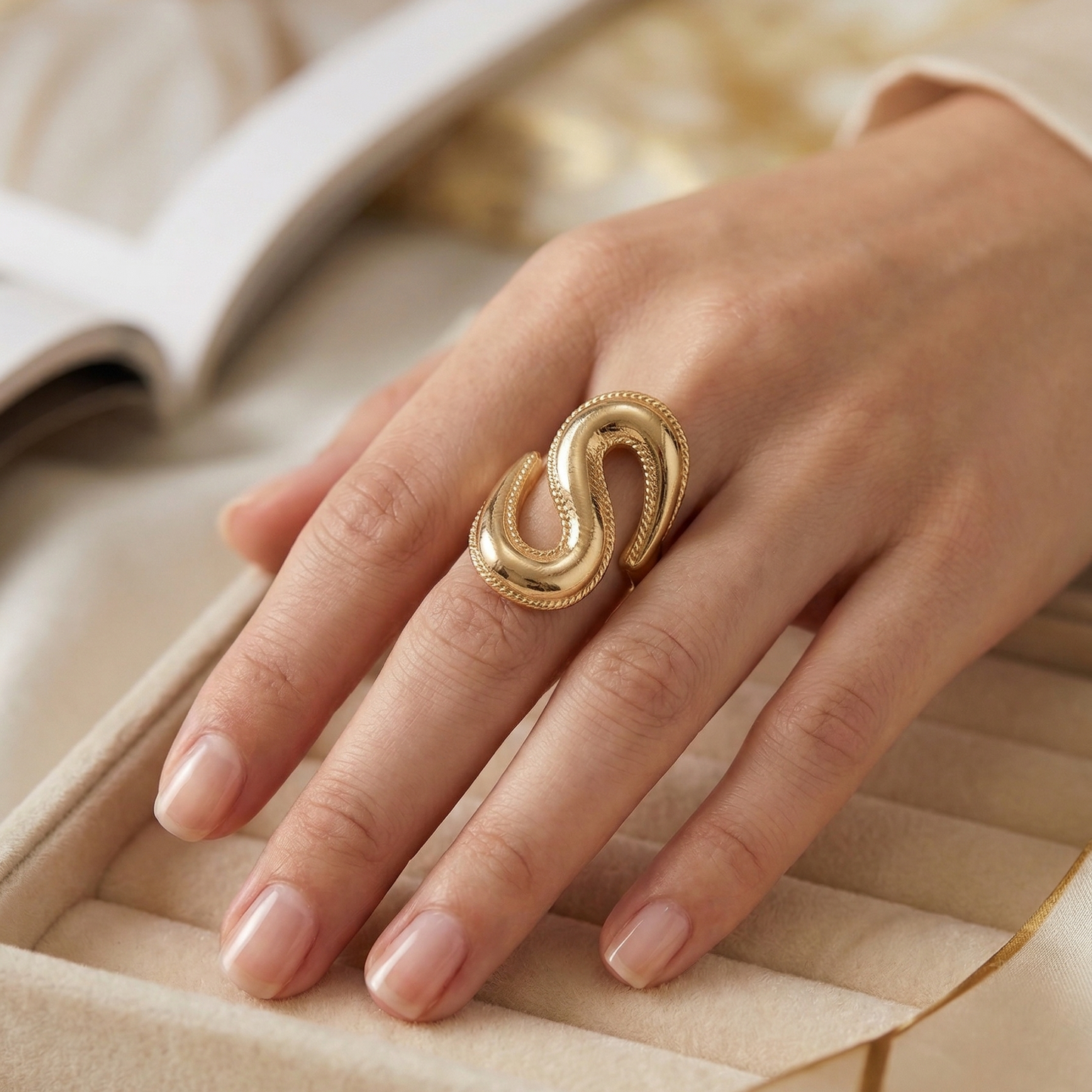 Serpent Statement Ring