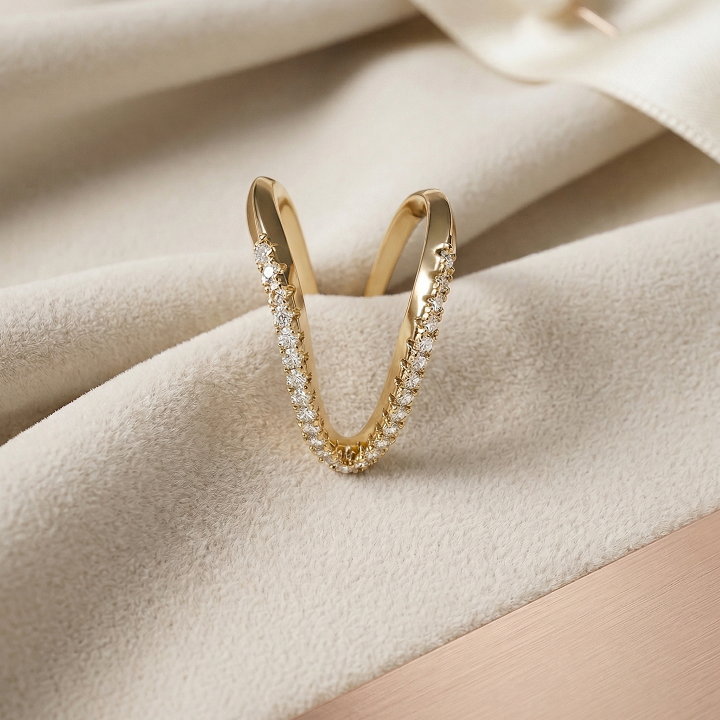 V Spark Ring - Gold