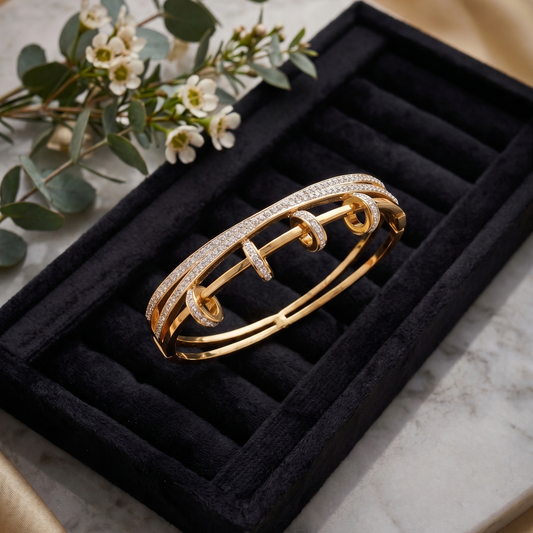 Infinity Spark Cuff Bracelet