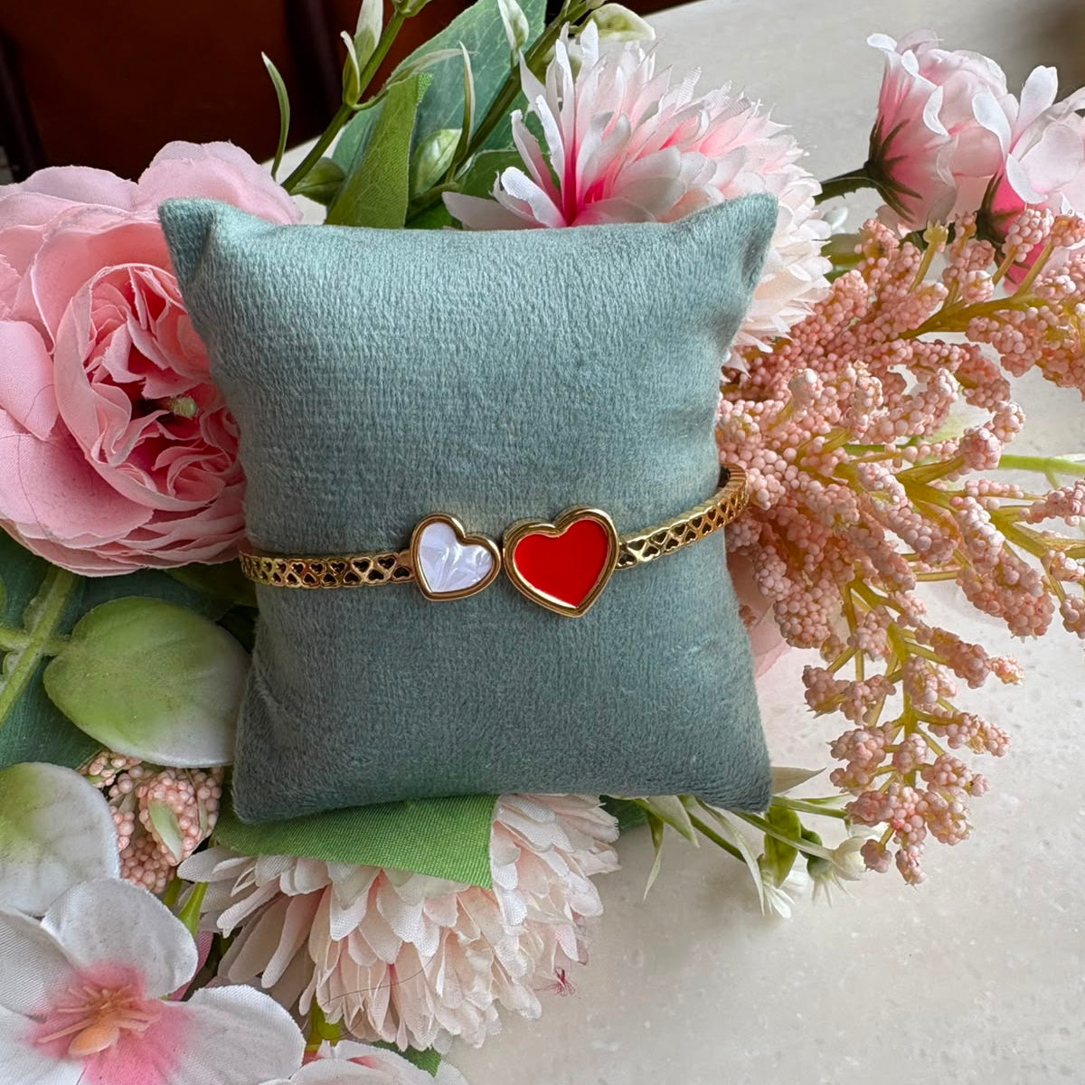 Dual Heart Harmony Bracelet