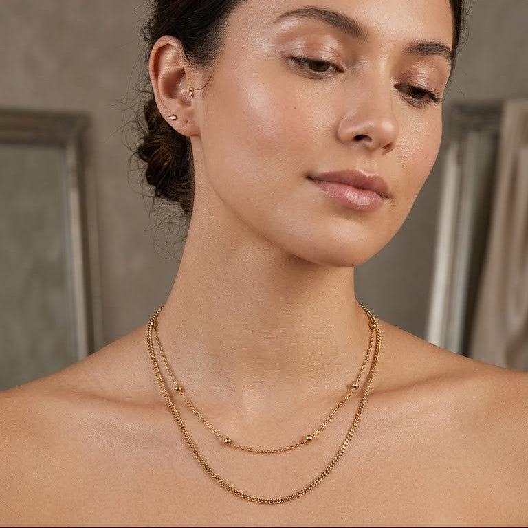 Golden Harmony Layered Neckchain