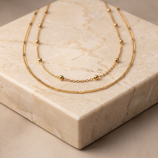 Golden Harmony Layered Neckchain