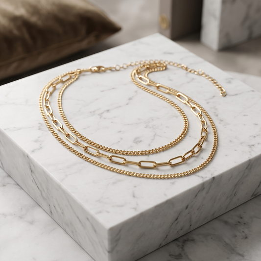 Triple Layer Statement Neckchain
