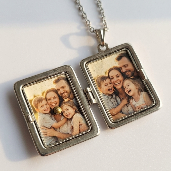 Silver Secret Keeper Locket Necklace